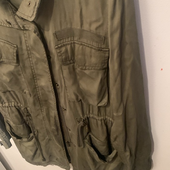 Super Cool Buffalo David Bitton Camo Green Light Button Up Jacket SZ Small 🔥 - Picture 5 of 7